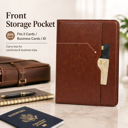 SENYOSON Black iPad Pro Case for iPad Pro 13" 1st Gen M4 2024, Premium Leather Folio Stand Cover with Pencil Holder