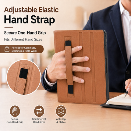 SENYOSON Black iPad Case for iPad 5th 6th Generation 9.7 Inch 2017/2018 & iPad Air 2 9.7 Inch 2014, Premium Leather Folio Stand Cover with Pencil Holder