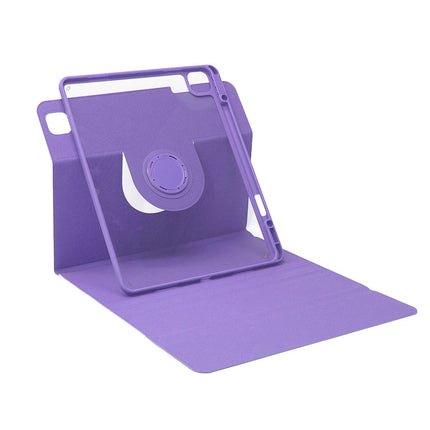 SENYOSON Purple iPad Case for 10.9/11 Inch iPad Air 4th/5th/6th/7th/8th Generation, Detachable Magnetic Rotating Stand Cover with Honeycomb Back Panel Cooling, Snug Fit Protective Case