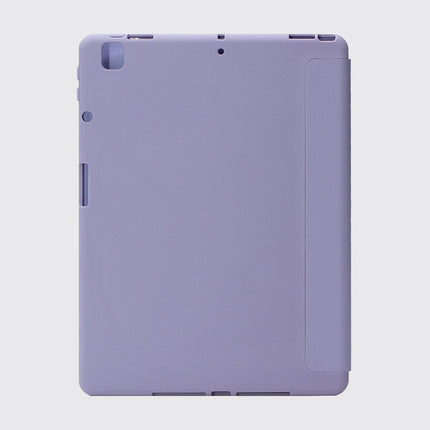 SENYOSON Purple iPad Case for 9.7 Inch iPad 5th/6th Generation & iPad Air 2, Lightweight Slim Soft TPU Trifold Stand Smart Cover with Pencil Holder, Auto Wake/Sleep