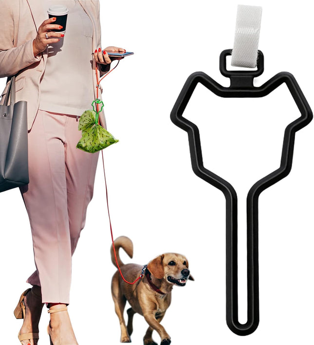 2Pcs Dog Poop Bag Holder Premium Waste Bag Holder Carrier for Leash Dog Poop Bag Dispenser for Walking