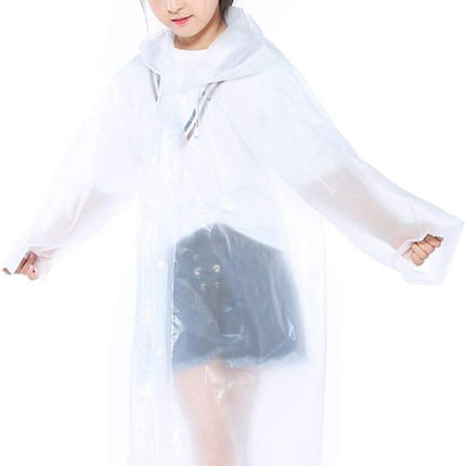 Thicker Reusable Raincoat Rain Poncho Jacket Slicker for Children Boy Girl Kids