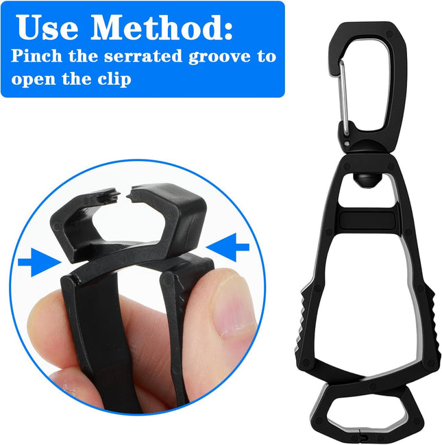 6PCS Glove Clips for Work Glove Holders Powerful Bite Gloves Holder Clip for Duty Belt and (2 – product detail