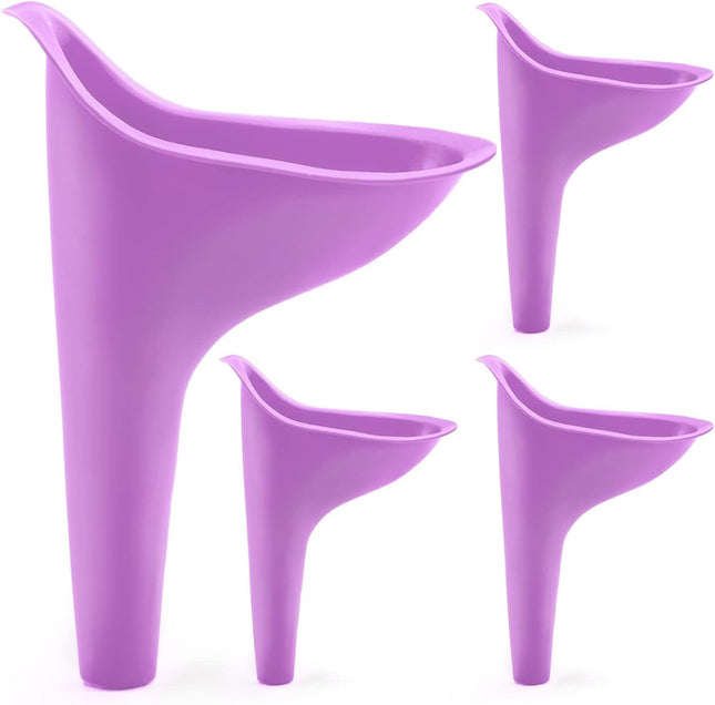 Female Urinal 4PCS Portable Urination Device Pee Funnel for Travel Camping Hiking Outdoor