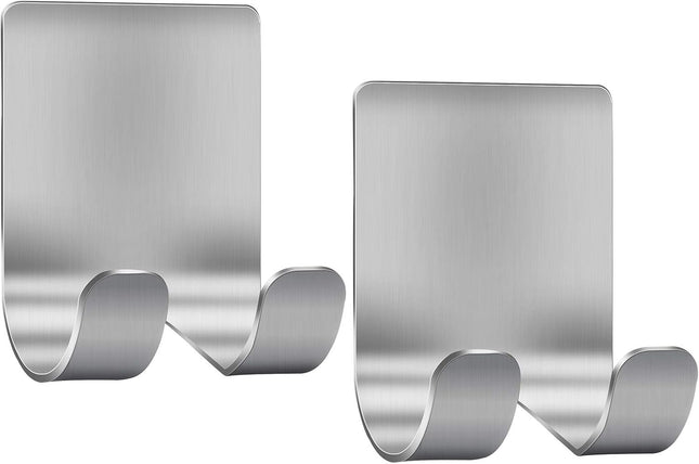 Razor Holder Shaver Hook Hanger Stand(2 Pack)Self Adhesive Stainless Steel Heavy Duty Utility