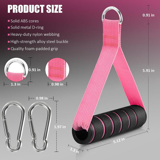 2 Pack Upgraded Exercise Handles Gym Handle Equipment for Cable Machine Attachments Strength – product detail