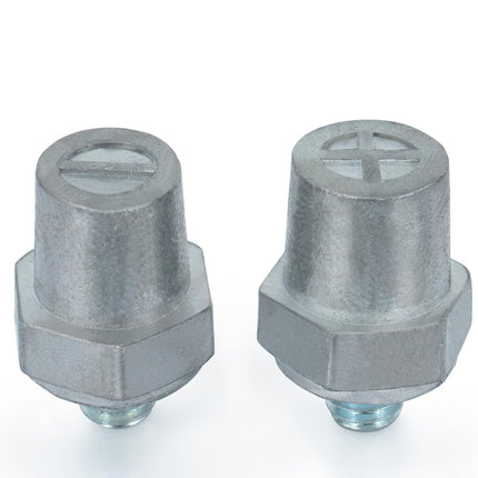 1 Pair, 3/8"-16 Thread Male Battery Post, Lead Made, Side Post to Top Post Battery Adapter, Battery Terminal Extender for Top Post Battery Terminal, Battery Post Extender by