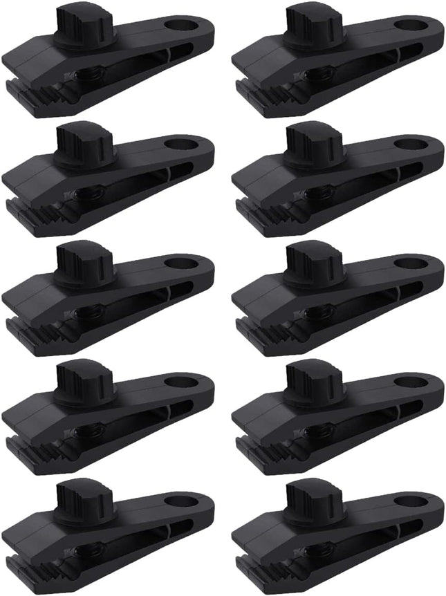 10 Pcs Heavy Duty Tarp Clips Shark Tent Fasteners Clips Holder for Car Covers Outdoor Camping Awnings
