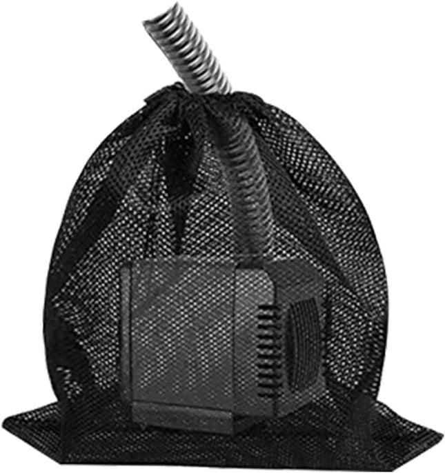 1Pcs Pump Barrier Bag Black with Drawstring Pond Pump Filter Bag for Pond biofilters Aquarium Filtration