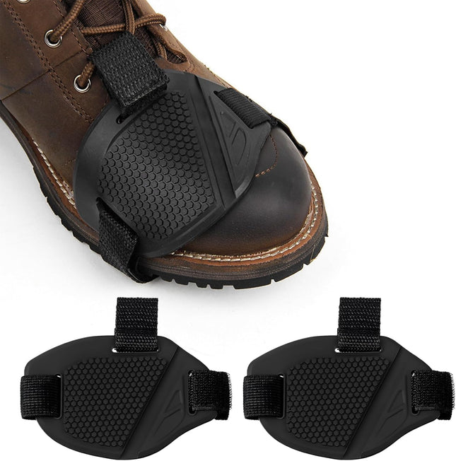 2PCS Motorcycle Shift Pad Anti-Slip Rubber Protective Motorcycle Boot Cover Adjustable Motorbike Shoe Boot
