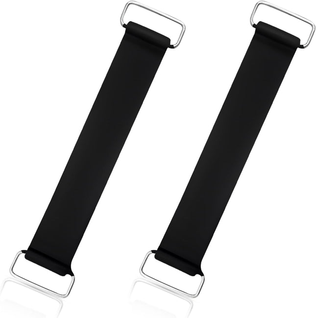 4 PCS Motorcycle Battery Strap Stretchable Battery Strap Rubber Band with Metal Buckles Batteries Fixed (2