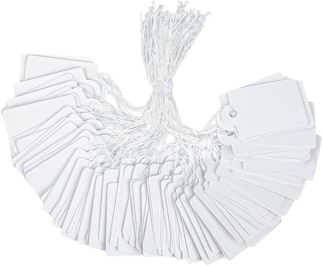 200 Pcs Price Tags 1 Inch Writable Price Labels White Pricing Display Tags for Pricing V1258-DP02-A-1911