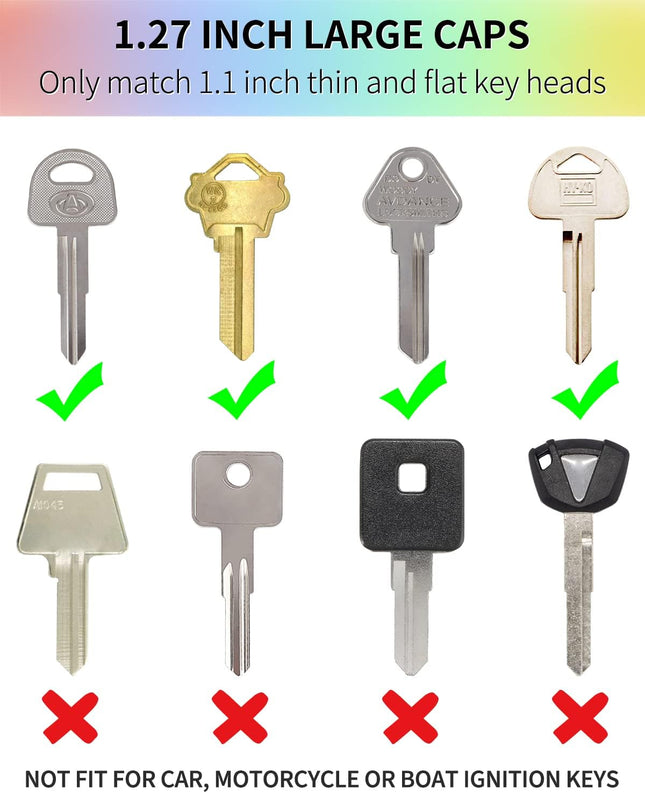 16 PCS 1.3 Inch Large Key Caps Covers Key Identifiers Markers Protectors for Large Thin – product detail