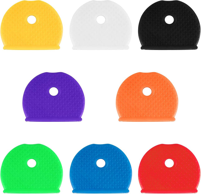 Key Cap Covers Rings 32/50 Pack 8 Assorted Colors Key Identifier Tag Covers V1258-DP02-A-1928