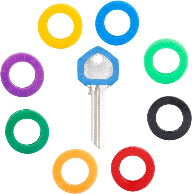24 Pack 0.8 Inch Round Key Caps Covers Key Identifiers Markers Protectors for Small Regular