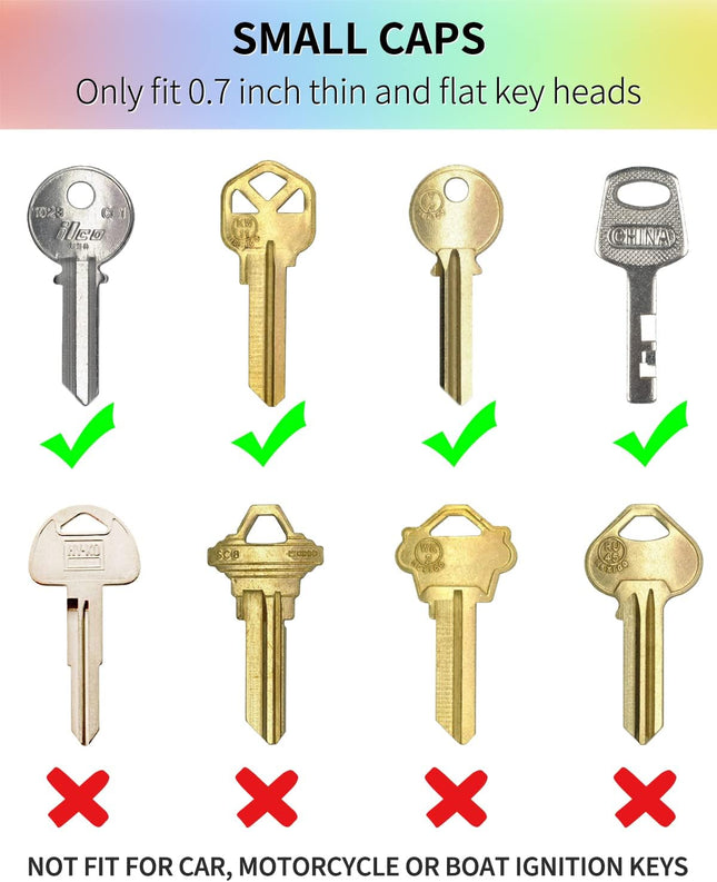 24 Pack 0.8 Inch Round Key Caps Covers Key Identifiers Markers Protectors for Small Regular – product detail