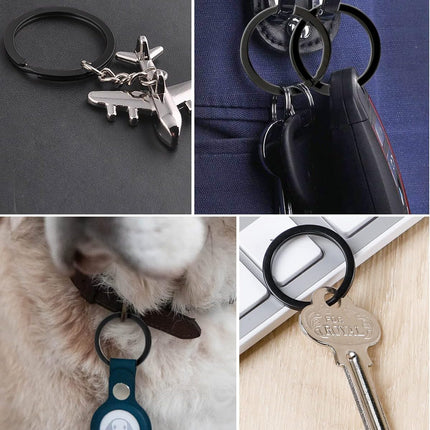 Flat Key Rings System Split Keychain Ring for Home Car Keys Organization Attachment, 14 Pieces
