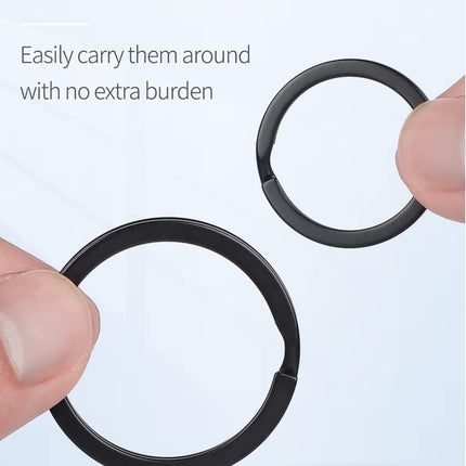 Flat Key Rings System Split Keychain Ring for Home Car Keys Organization Attachment, 14 Pieces