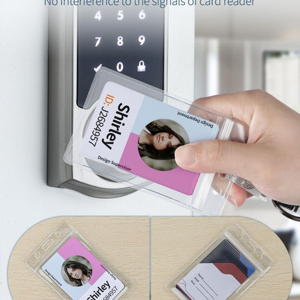 12 Pack Vertical ID Card Badge Holder Waterproof Clear Card Sleeve Case Cover Heavy Duty Card Protector Pouch with Resealable Zip for Proximity Key Card Driver’s License and Credit Card