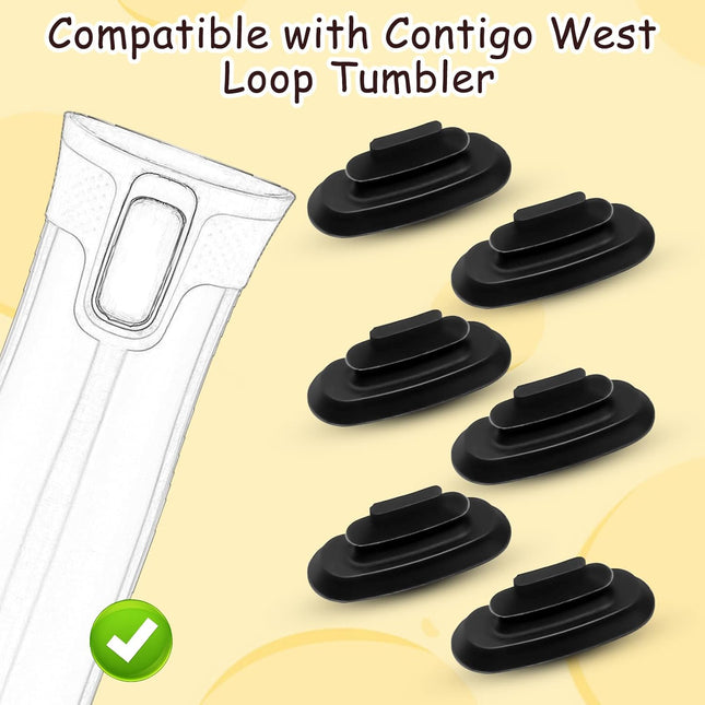 6Pcs Rubber Lid Stopper Compatible with Contigo West Loop Autoseal Travel Coffee Cup Replacement Stopper – product detail