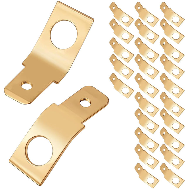 25Pcs Solderless Wire Connectors Non-Insulated Male to Male Electrical Adapter Spade Connectors 1/4