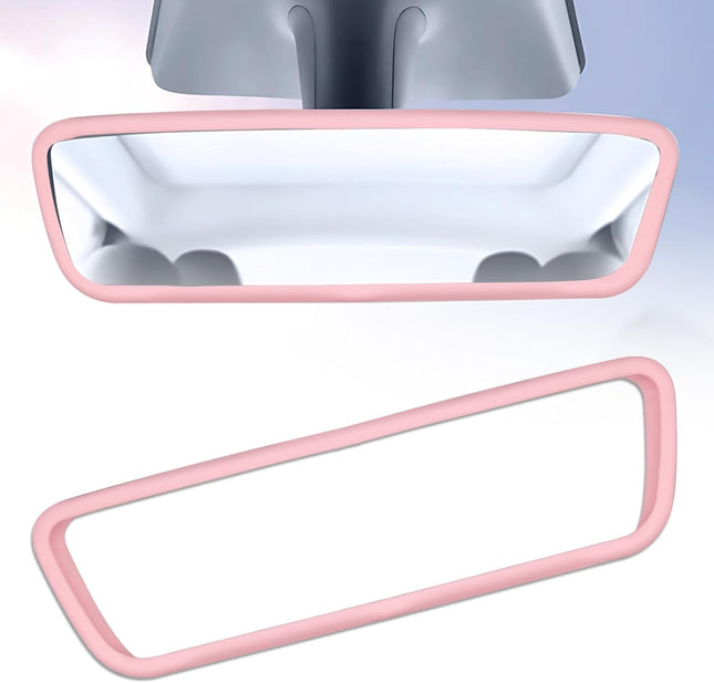 Rear View Mirror Cover Accessories Car Protector Frame Silicone Automotive Mirror Frame Compatible with