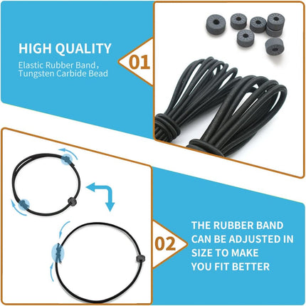 2Pcs Bracelet Car Window Breaker,Car Glass Breaker Wrist Strap with Tungsten Carbide Bead,Car Emergency Escape Tool,Car Safety Bracelet Tempered Glass Breaker Rescue Tool,Portable Vehicle Rapid Escape