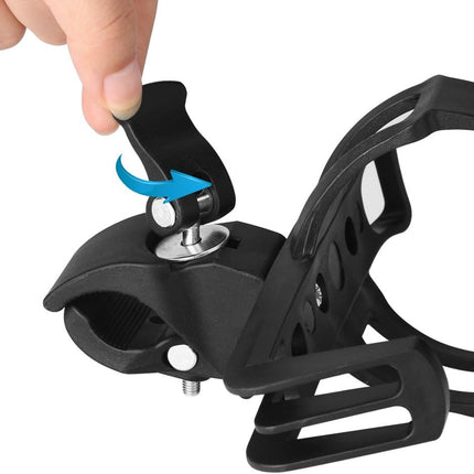 Bike Water Bottle Holders No Screws, Universal Bike Cup Holder, 360 Degree Rotatable Bike Water Bottle Cage, Water Bottle Holders for Kids Bike Adult Bike, Black
