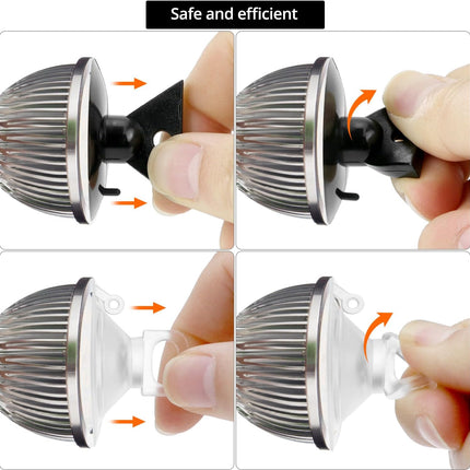 Light Bulb Changer Suction Cup Tool, Compatible with MR16 and GU10 Bulbs, 6 Pack Suction Cups for Bulb Removal