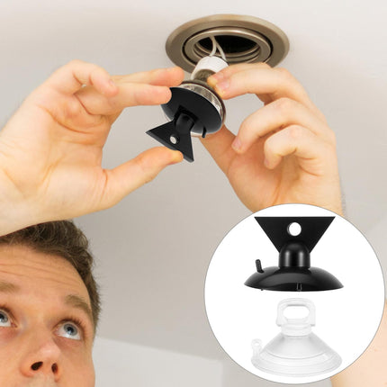 Light Bulb Changer Suction Cup Tool, Compatible with MR16 and GU10 Bulbs, 6 Pack Suction Cups for Bulb Removal