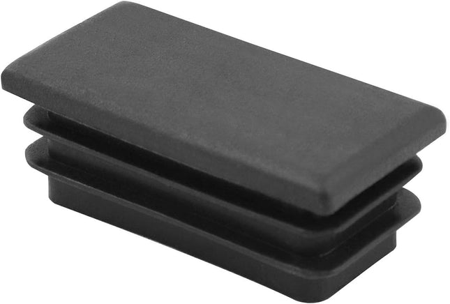 10 PCS 1 X 2 Rectangle Black Plastic Plug End Cap for Pipe Tubing Chair Leg – product detail