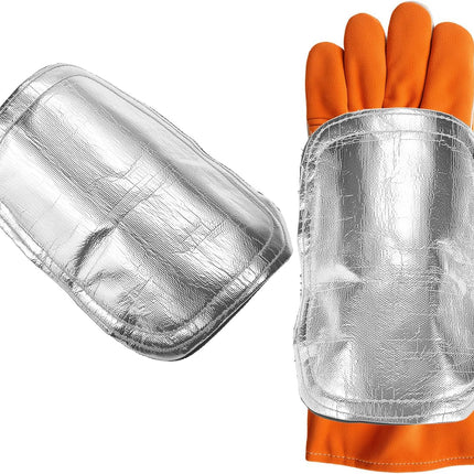 Hand Heat Shield Welding Gloves, Heat Split Leather Welding Hand Pad for Industrial Boiler Cutting
