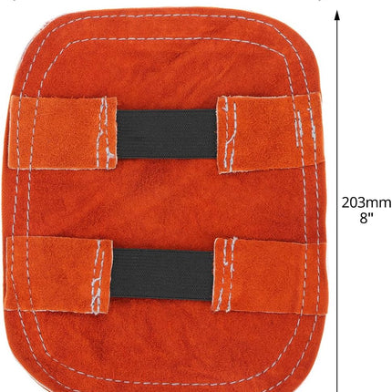 Hand Heat Shield Welding Gloves, Heat Split Leather Welding Hand Pad for Industrial Boiler Cutting