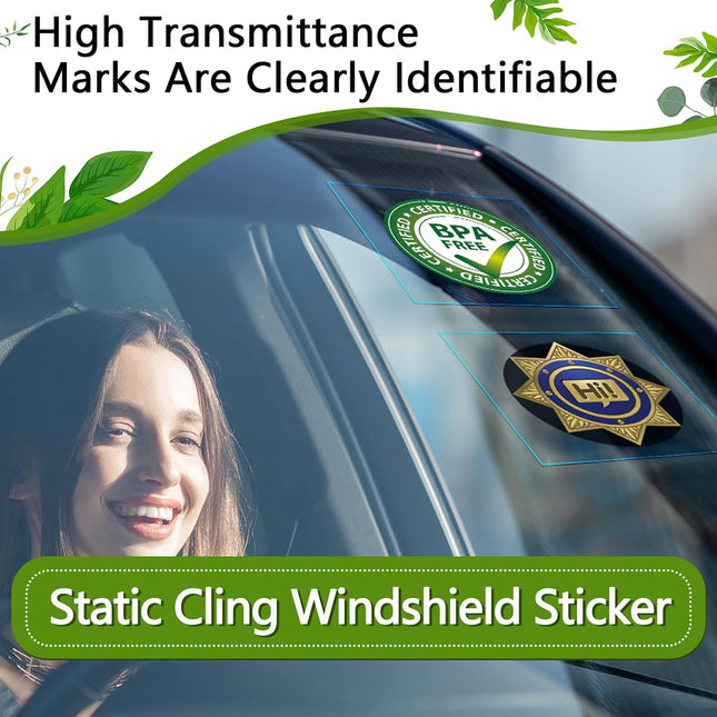 20 Pcs Car Windshield Sticker Applicator Bulk 5 x 6 Inch Static Cling Window Film – product detail