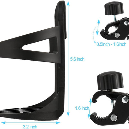 Universal Bike Water Bottle Holder for Large Bottles, Bike Water Bottle Cages Cup Holder Fits Most Bicycles