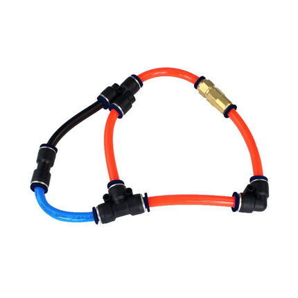 Push to Connect Air Fitting, 6mm x 6mm Tube OD Pneumatic Plastic Air Compressor Tubing Fitting Straight Connect (Pack of 10)