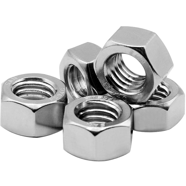 50PCS M6-1.0 Nuts 18-8 (304) Stainless Hardware Nuts Commercial Grade for Boats Dock Car