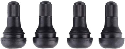 TR418 Snap-in Tire Valve Stem for Tubeless 0.453" 11.5mm Rim Holes Standard Vehicle Tyres (Pack of 4)