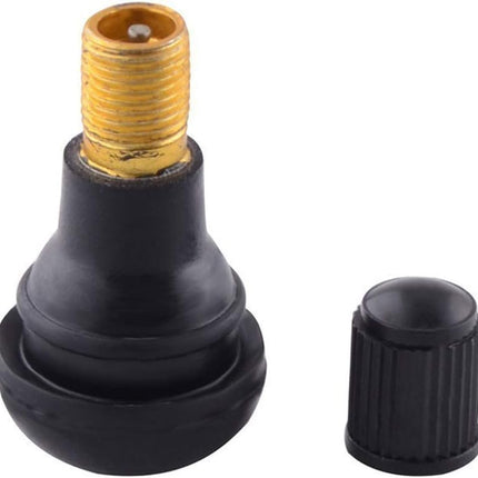 TR418 Snap-in Tire Valve Stem for Tubeless 0.453" 11.5mm Rim Holes Standard Vehicle Tyres (Pack of 4)