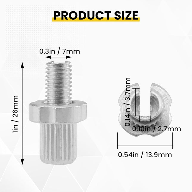 M7 Bike Brake Cable Handle Lever Adjusting Screws 4pcs Bicycle Brake Handle Lever Fastener 7mm Aluminum – product detail