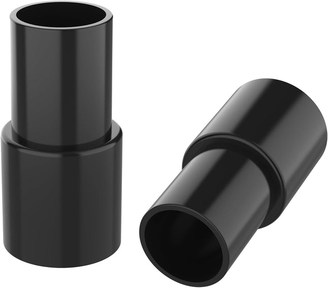 2Pcs Universal Vacuum Hose Adapter 1-3/8 to 1-1/4 Plastic Vacuum Hose Connector Reducer 35mm to