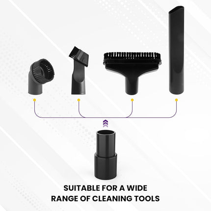2Pcs Universal Vacuum Hose Adapter, 1-3/8" to 1-1/4" Plastic Vacuum Hose Connector Reducer, 35mm to 32mm Reducer Attachments for Vacuum Cleaner and Dust Collection Accessories