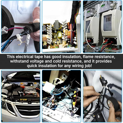 Wire Harness Tape for Electrical Automotive Engine Harness Wrap Protection Noise Damping Cables Fixed 0.59 Inch x 82 FT
