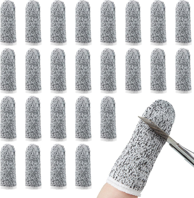 20 Pieces Cut Resistant Finger Cots Protection Reusable Finger Thumb Protector Gloves for Kitchen Sculpture