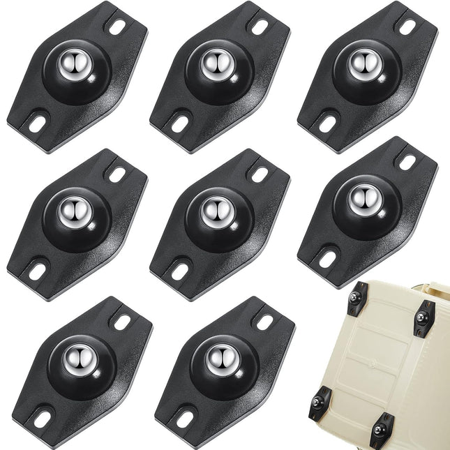 8 Pcs Self Adhesive Caster Wheels Mini Swivel 360 Degree Rotation Sticky Pulley Wheels for