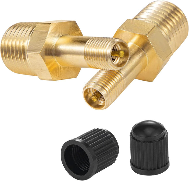 1/4 Inflation Schrader Valve with Push to Connect for 1/4 OD Air Line Tubing and Air Spring Suspension for – product detail