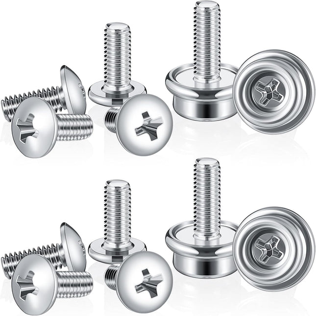 12 Pcs Stainless Steel Football Helmets Visor Screws Hockey Helmet Repair Mask Screw Kit with