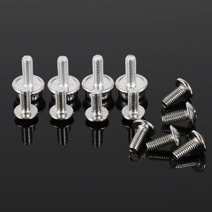 12 Pcs Stainless Steel Football Helmets Visor Screws, Hockey Helmet Repair Mask Screw Kit with 12mm and 10mm Screws Hockey Helmet Screw Facemask Hardware Kit for Youth Football