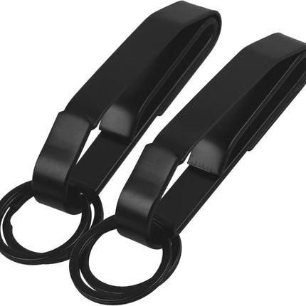 Key Holder for Duty Belt, Stainless Steel Key Clips with Tactical Keyrings for Police, Law Enforcement, Firefighters