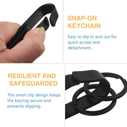Key Holder for Duty Belt, Stainless Steel Key Clips with Tactical Keyrings for Police, Law Enforcement, Firefighters